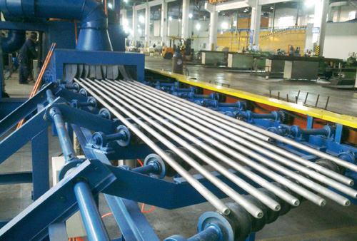 钢筋线材圆钢抛丸清理机