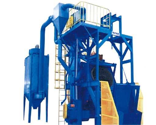 倾斜滚筒式抛丸机